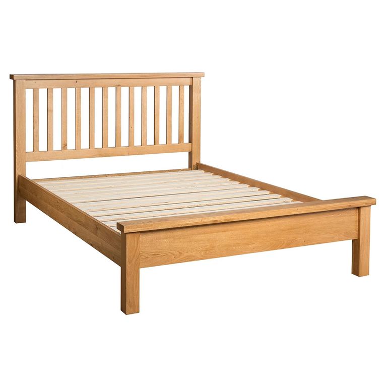 Appleby Bed - Slatted - Oak - Sizes Available