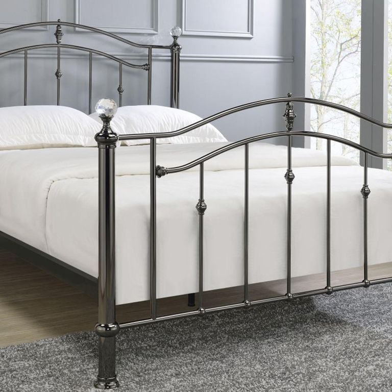 Camas Black Metal Bed - Sizes Available