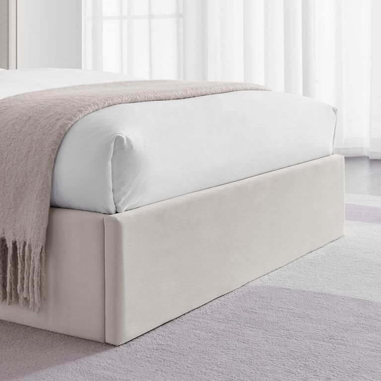 Posey Natural Fabric Ottoman Bed - Sizes Available