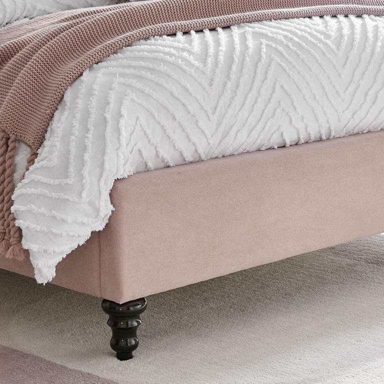 Roma Pink Fabric Bed - Sizes Available