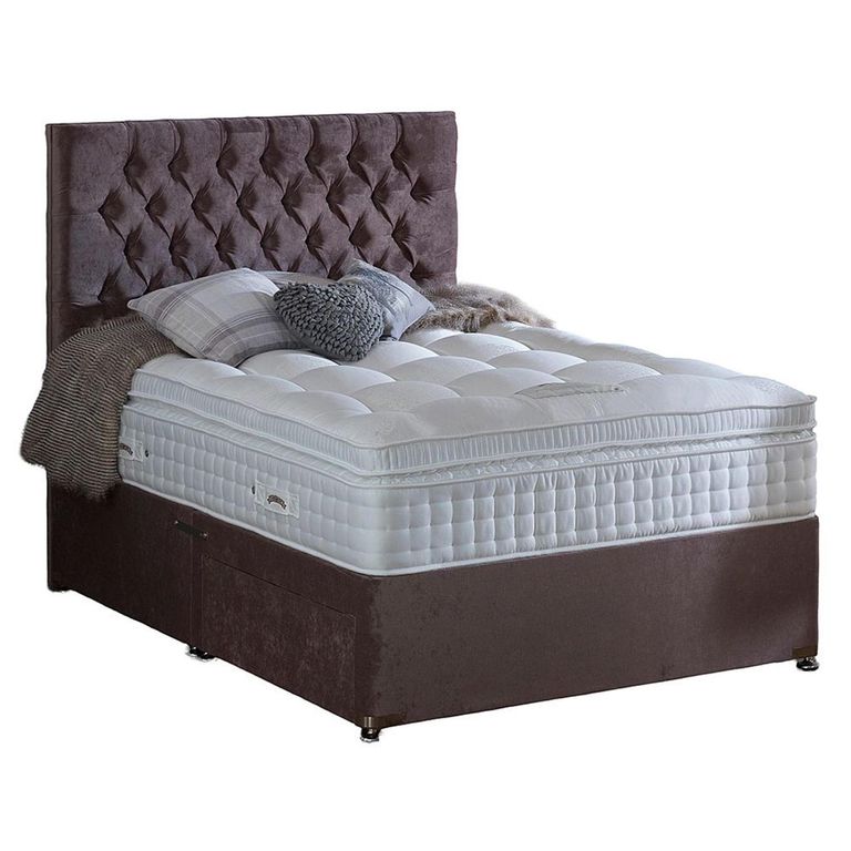 Natural Gold Divan Bed - 3500 Platform Top - Sizes Available