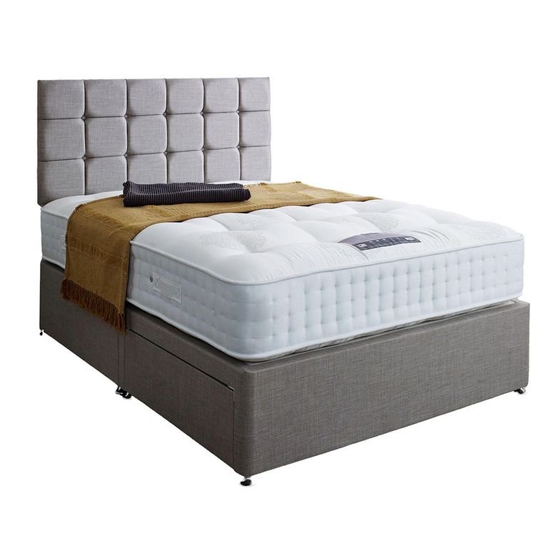 Natural Classic Wool Divan Bed - 800 Platform Top - Sizes Available