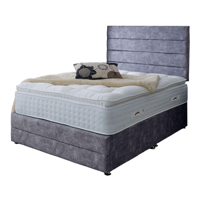 Natural Firm Edge Heritage Platinum Divan Bed - 6000 Platform Top - Sizes Available
