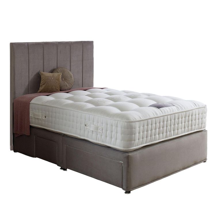Natural Royal Crown Divan Bed - 2000 Platform Top - Sizes Available