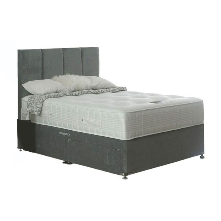 Micro Tencel Deluxe Divan Bed - 1000 Pocket Spring - Platform Top - Sizes Available