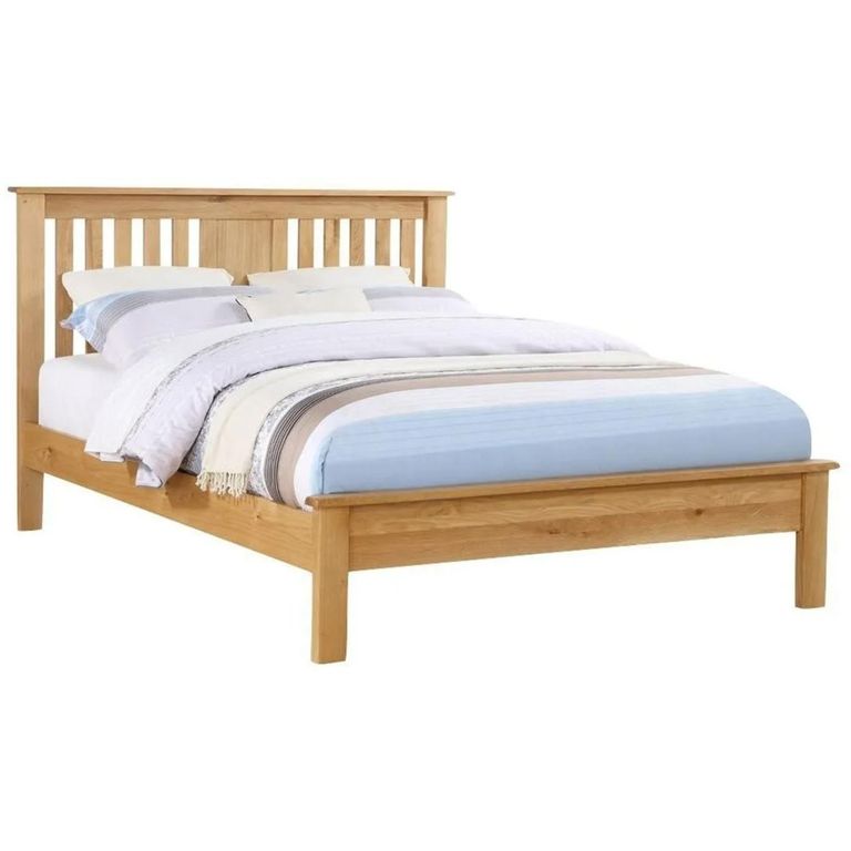 Newbridge Low Foot End Bed - Oak - Sizes Available