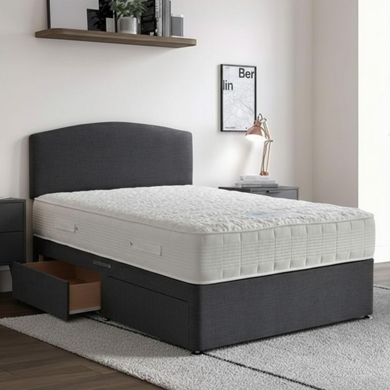 Sensacool Deluxe Divan Bed - 1500 Pocket Spring - Platform Top - Sizes Available