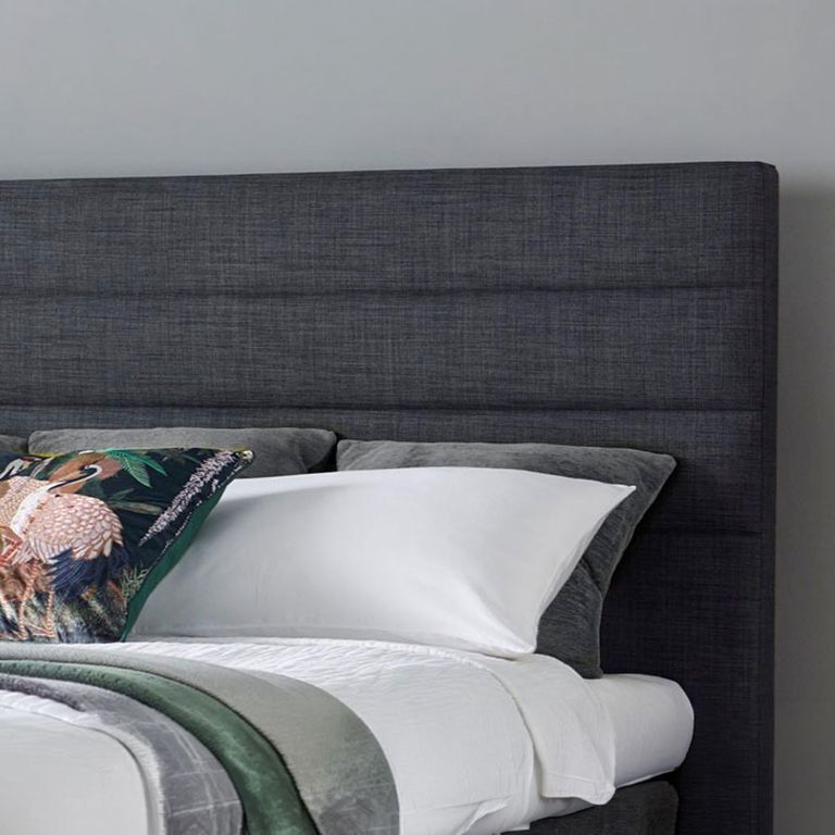 Appleby Ottoman Storage Bed - Pendle Slate Fabric - Sizes Available