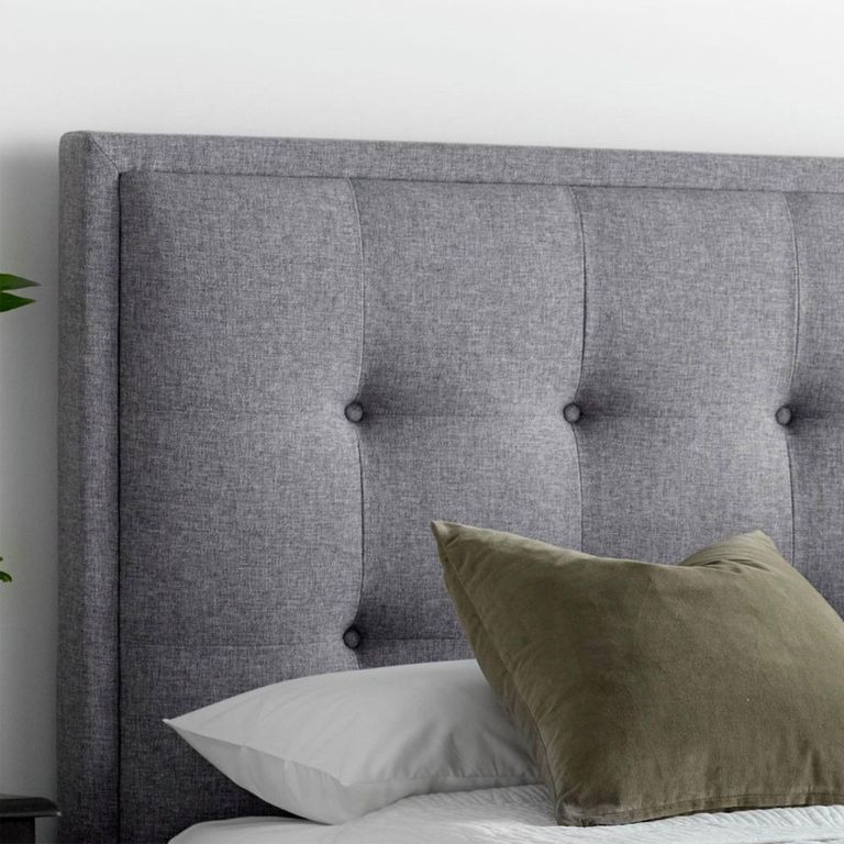 Falmer Ottoman Storage TV Bed - Marbella Grey Fabric - Sizes Available