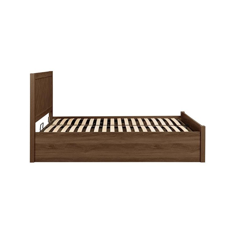 Herringford Ottoman Storage Bed - Walnut - Sizes Available