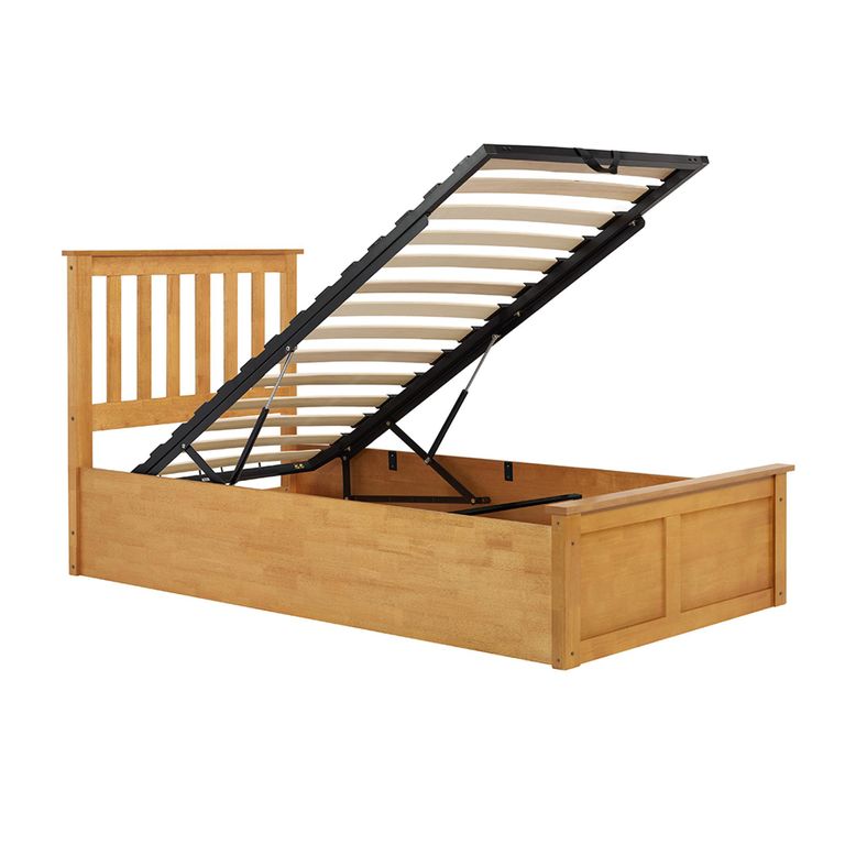 Phoenix Ottoman Storage Bed - 3ft Single - Oak