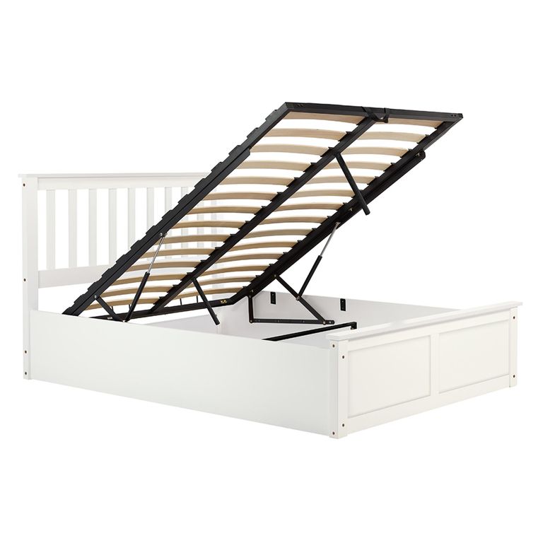 Phoenix Ottoman Storage Bed - 4ft 6in Double - White