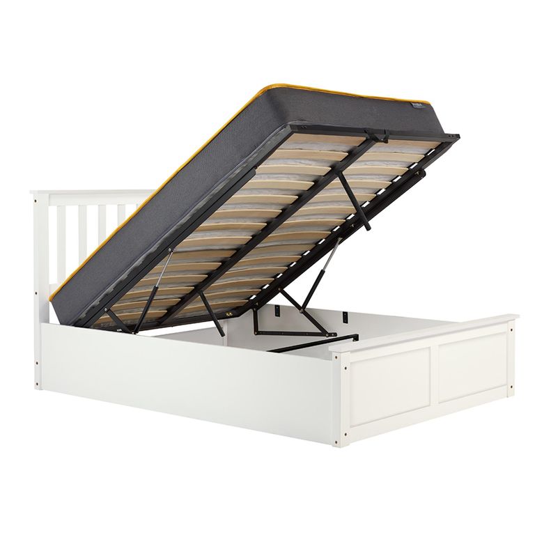 Phoenix Ottoman Storage Bed - 4ft Small Double - Stone Grey