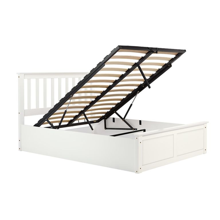 Phoenix Ottoman Storage Bed - 4ft Small Double - Stone Grey