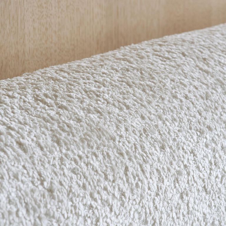 Amalfi Bed - White Fabric - Sizes Available
