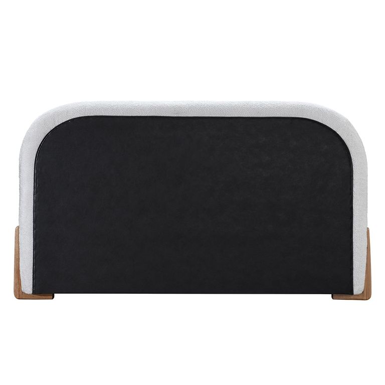 Amalfi Bed - White Fabric - Sizes Available