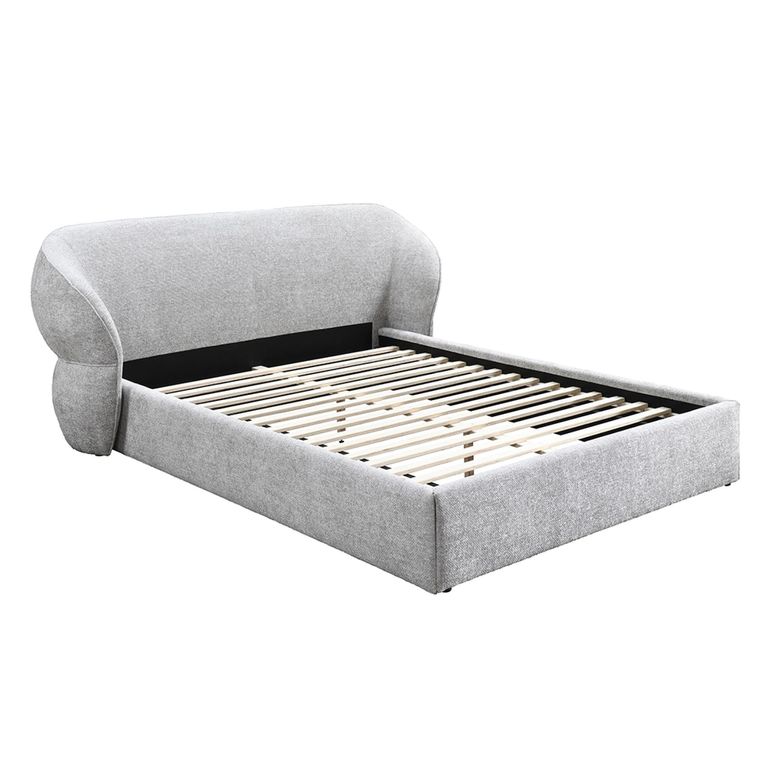 Milan Bed - Grey Fabric - Sizes Available