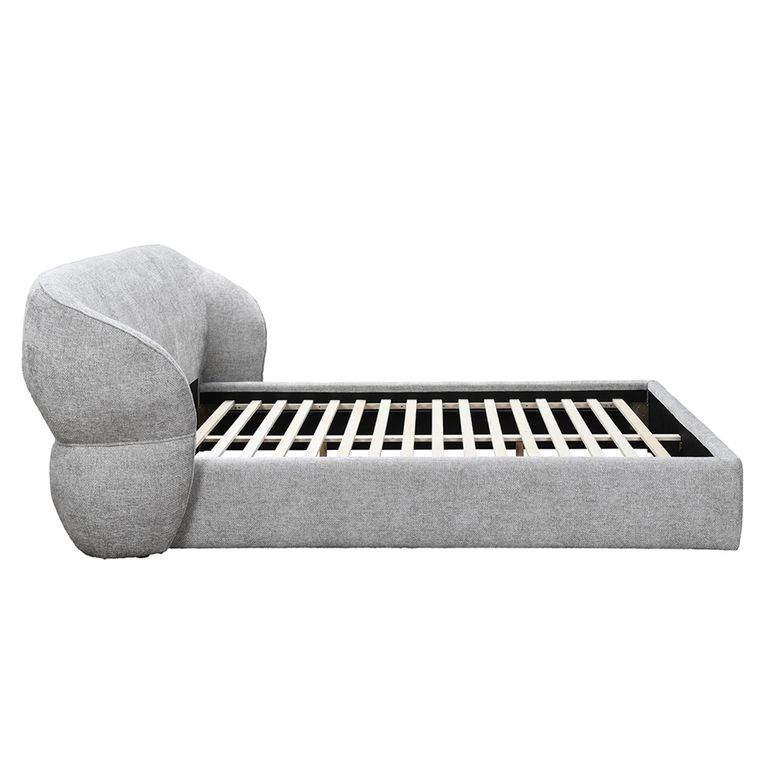 Milan Bed - Grey Fabric - Sizes Available