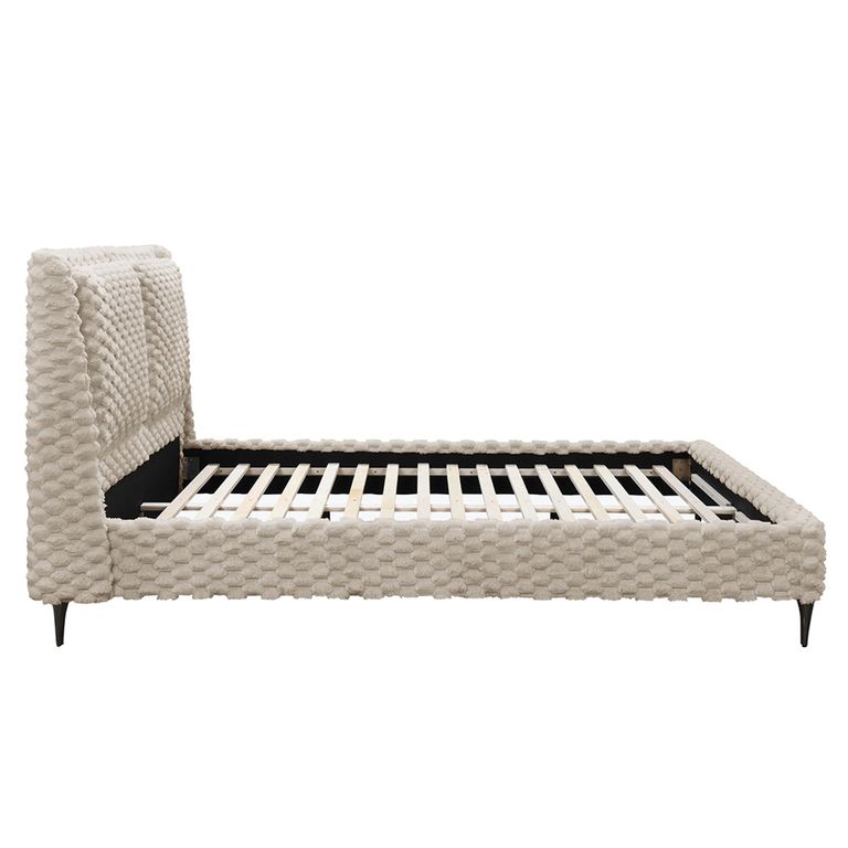 Tilly Bed - White Fabric - Sizes Available