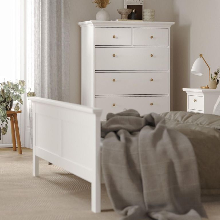Paris Bed - 3ft Single - White