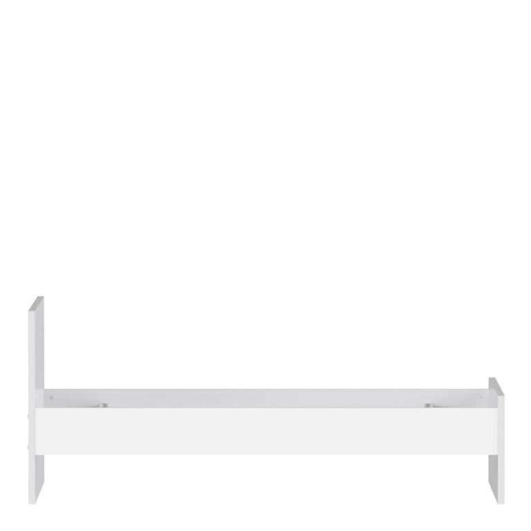 Naia Bed - 3ft Single - White Gloss