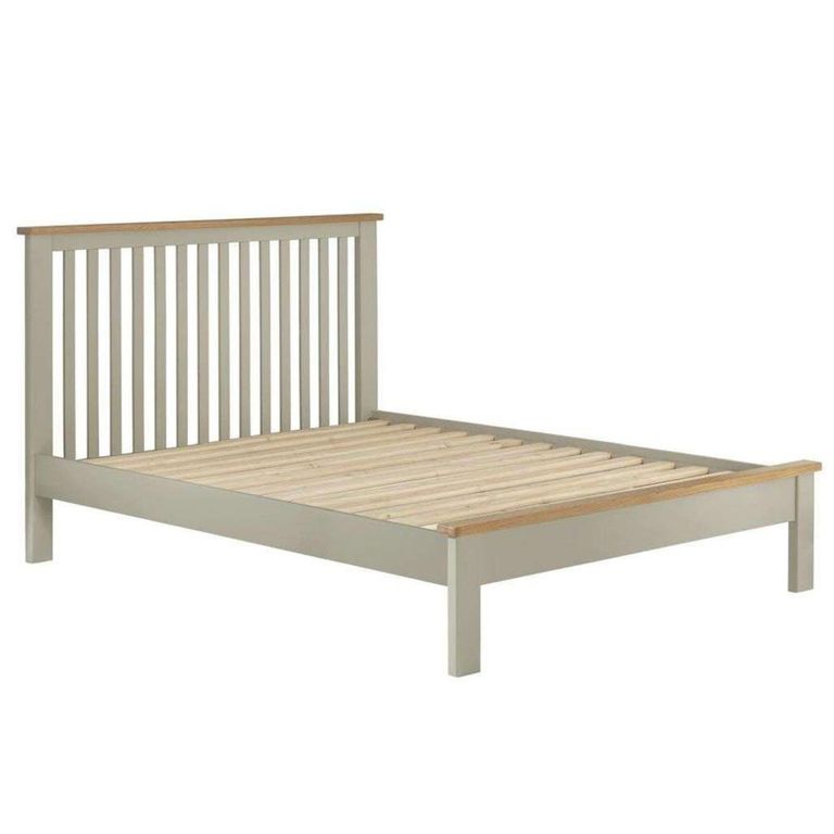 Clearance - Portland Bed - 5ft King Size - Sage Painted - B166