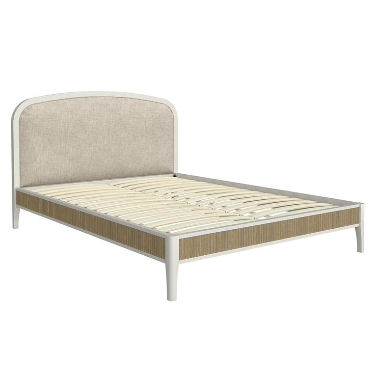 Abbeydale Bed - Soft Natural Painted and Fabric - Variation Available