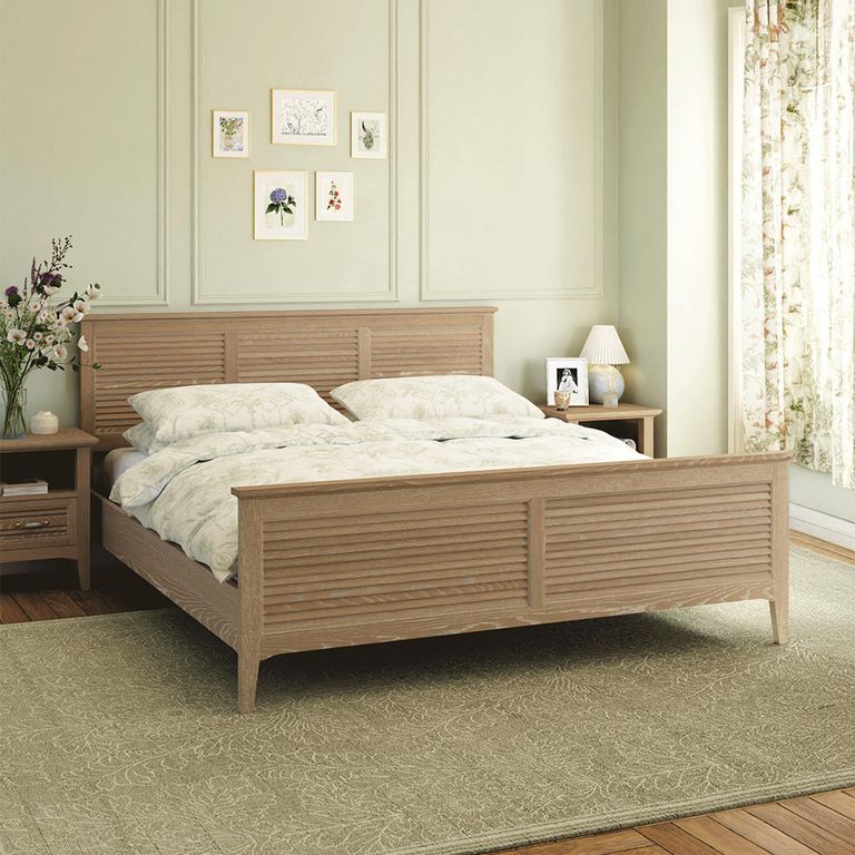 Ennis Bed - Natural Matt Lacquered - Variation Available