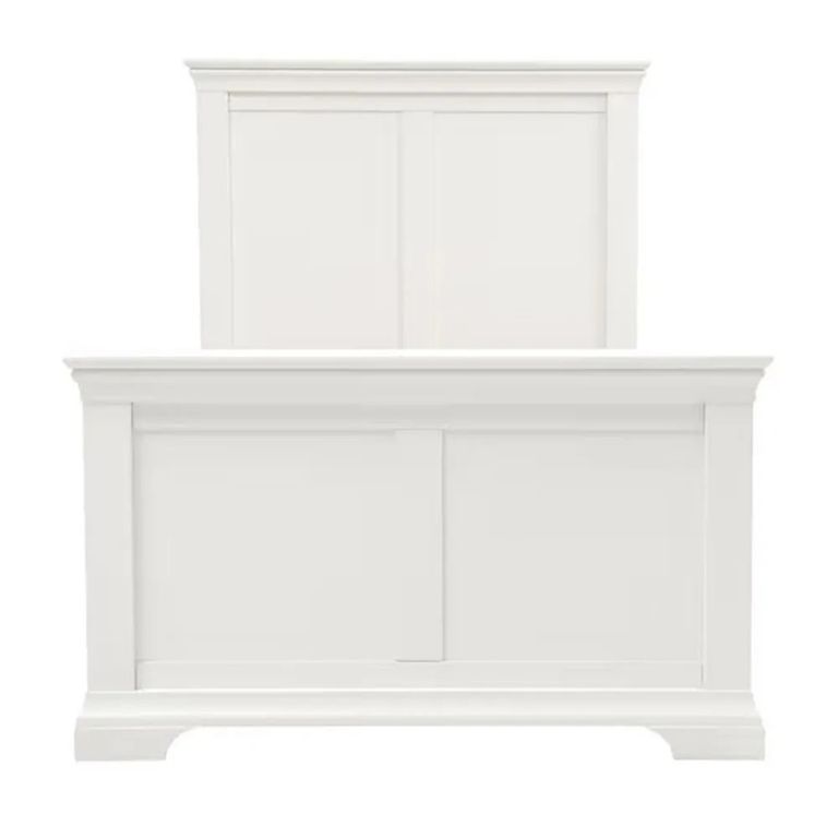 Paisley Bed - High Foot End - White Painted - Sizes Available