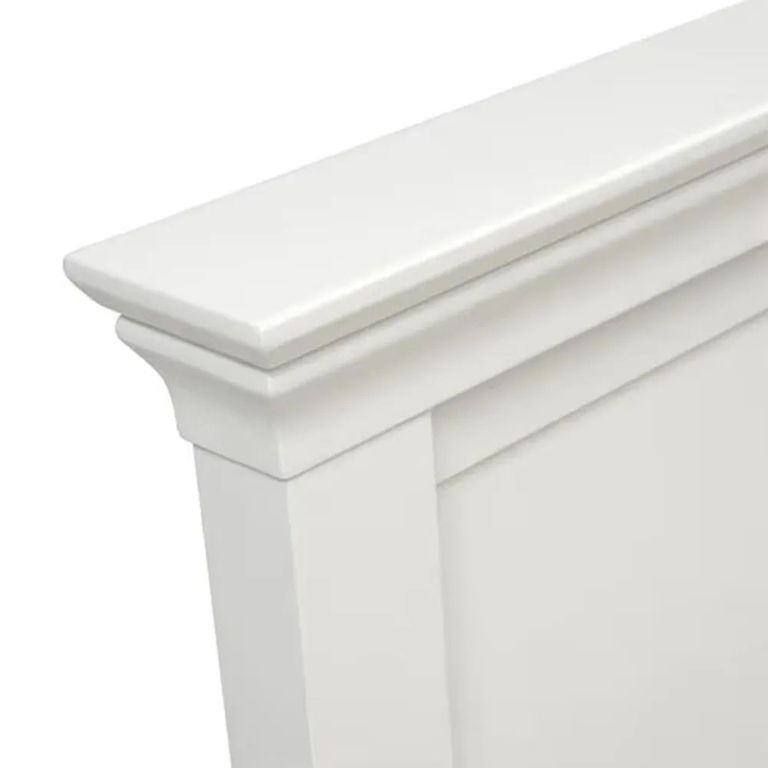 Paisley Bed - High Foot End - White Painted - Sizes Available