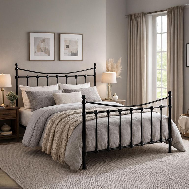 Florida Bed - Black Metal - Sizes Available