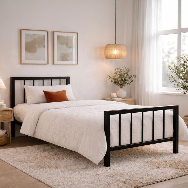 Metro Bed - Black Metal - Sizes Available