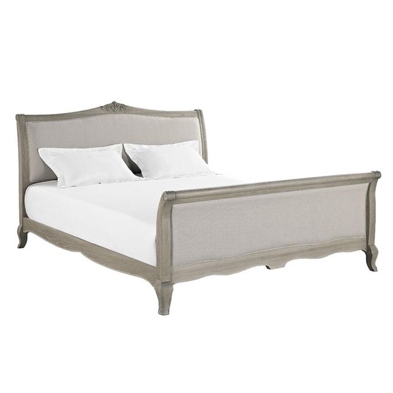 Camille High Foot End Bed - Grey Oak - Sizes Available