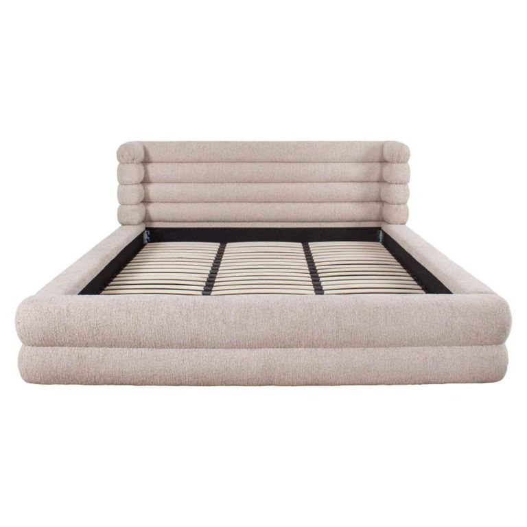 Obidis Ottoman Storage Bed - 6ft Queen Size - Natural - Fabric