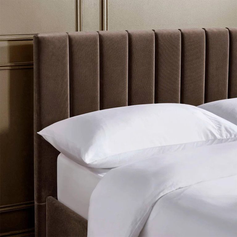 Aylen Bed - Chocolate Brown Velvet - Fabric - Sizes Available