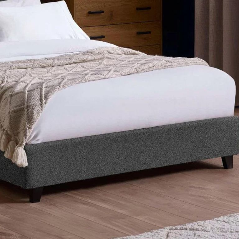 Aylen Bed - Grey - Linen Fabric - Sizes Available