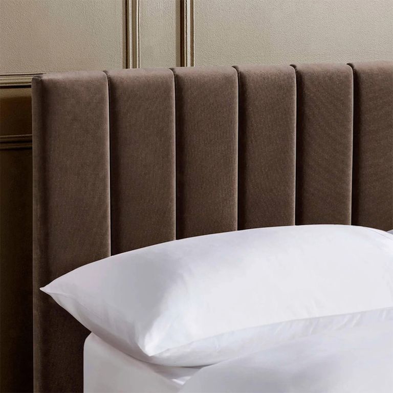 Aylen Ottoman Storage Bed - Chocolate Brown Velvet - Fabric - Sizes Available