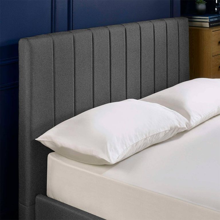 Aylen Ottoman Storage Bed - Grey - Linen Fabric - Sizes Available