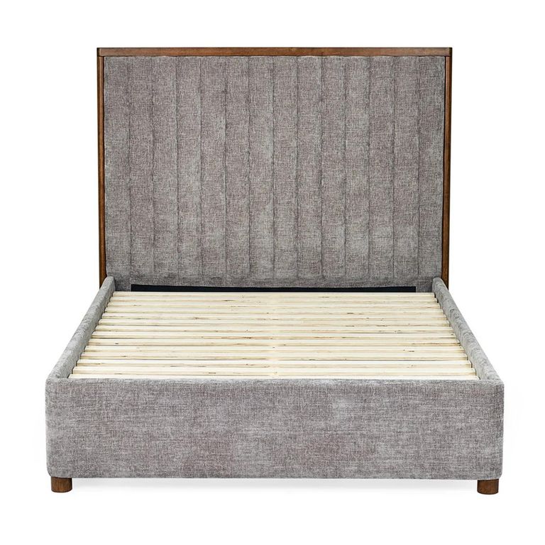 Whitmore Bed - Grey - Fabric - Sizes Available