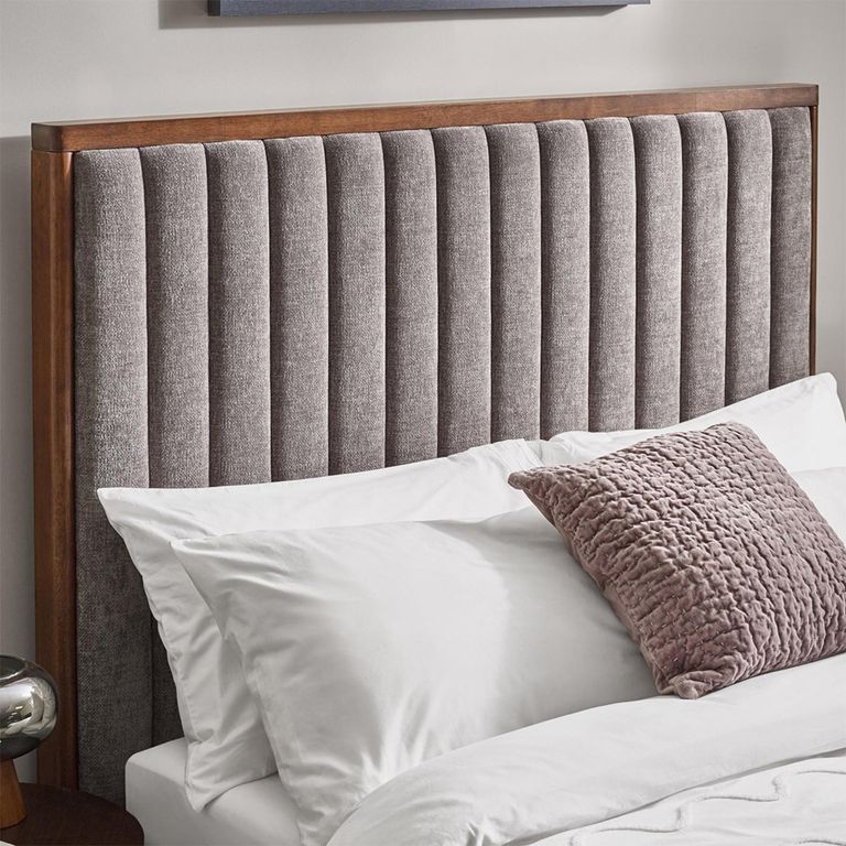 Whitmore Bed - Grey - Fabric - Sizes Available