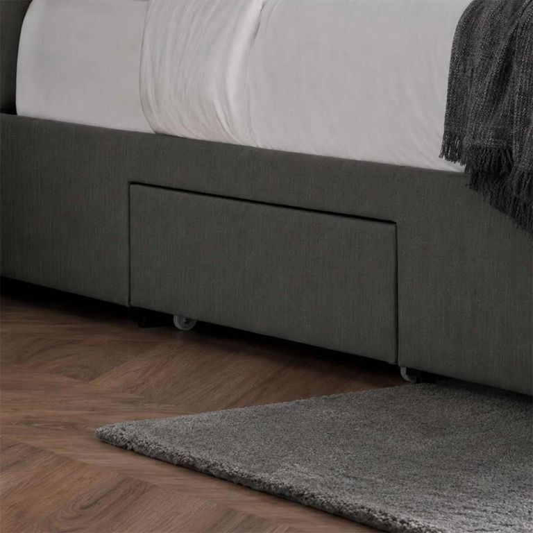 Wilton Storage Bed - 4 Drawer - Dark Grey - Fabric - Sizes Available