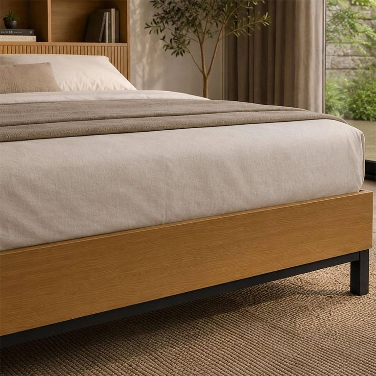 Sia Bookcase Bed - Oak Effect - Sizes Available