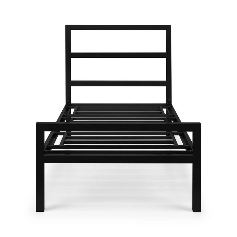Soto Bed - Black - Satin Metal - Sizes Available