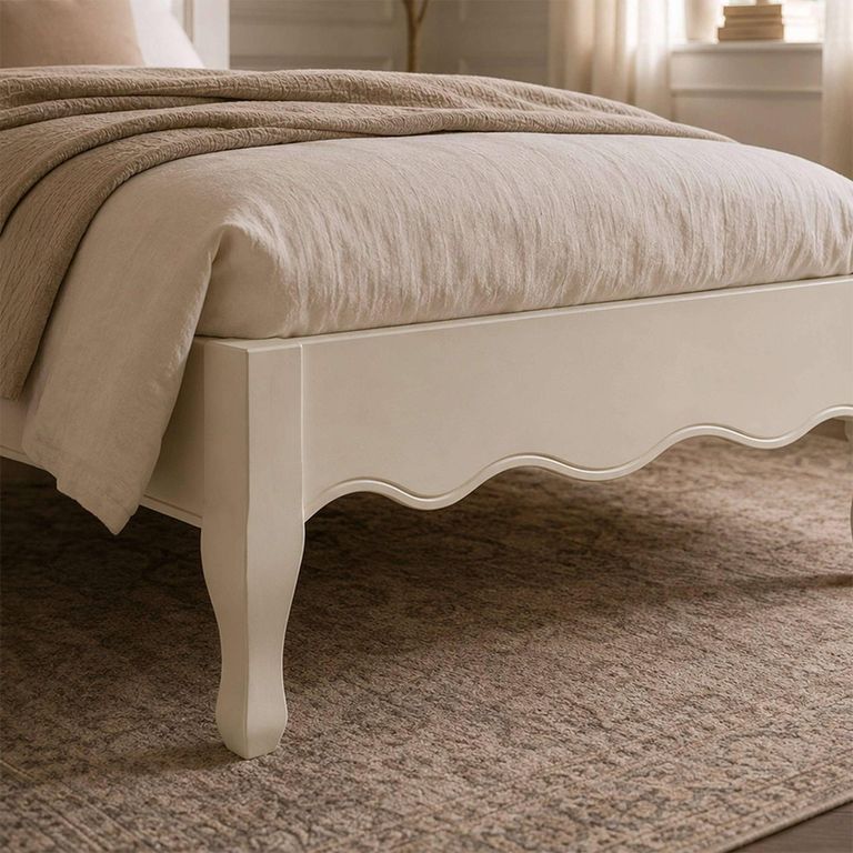 Camille Bed - French Style - Ivory - Sizes Available