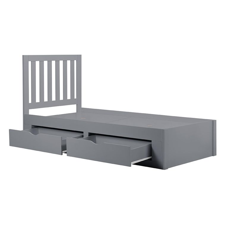 Appleby Storage Kids Bed - Slatted - Grey