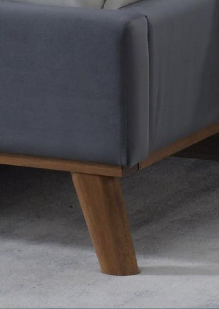 Albany Bed - Dark Grey Fabric - Sizes Available