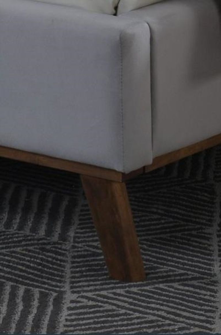 Albany Bed - Light Grey Fabric - Sizes Available