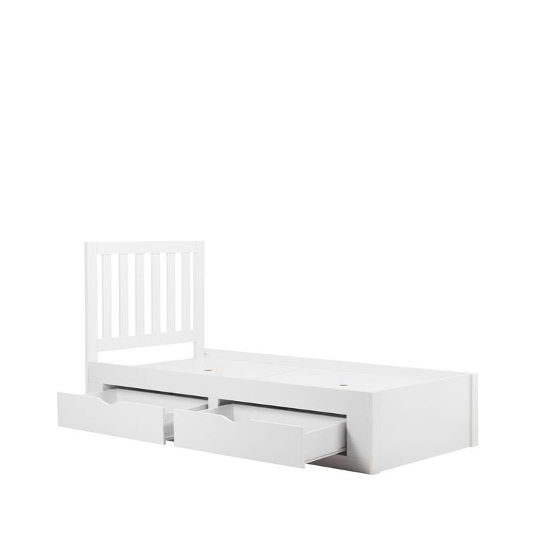 Appleby Kids Slatted Bed - White