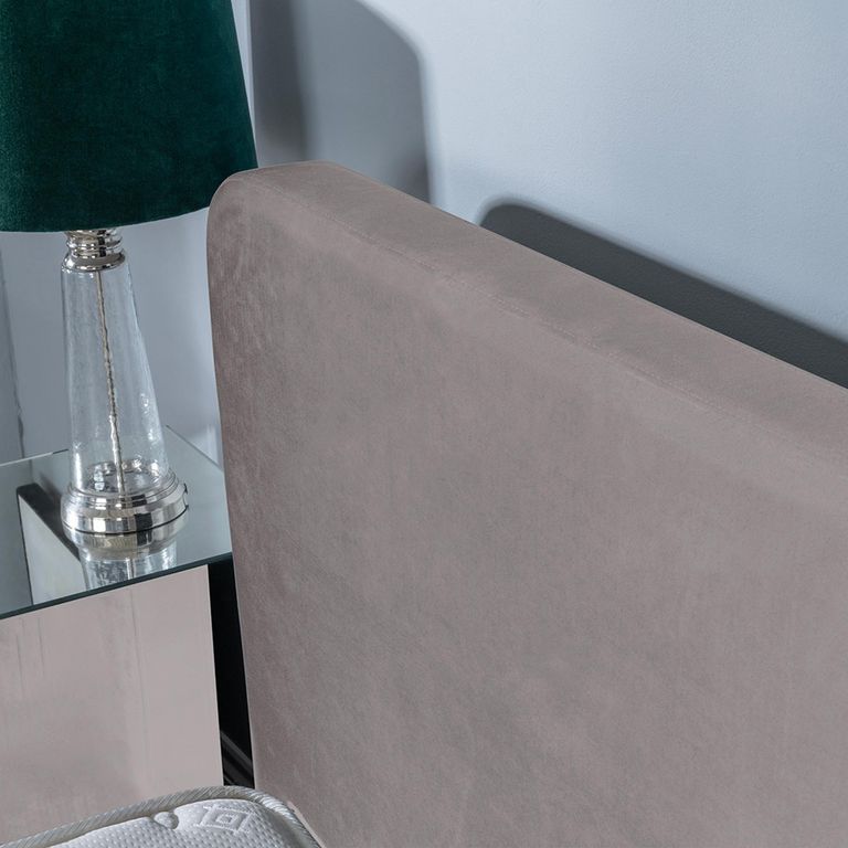 Ashby Beige Fabric Bed - 5ft King Size