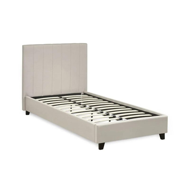 Aylen Bed - Oatmeal Linen Fabric - Sizes Available